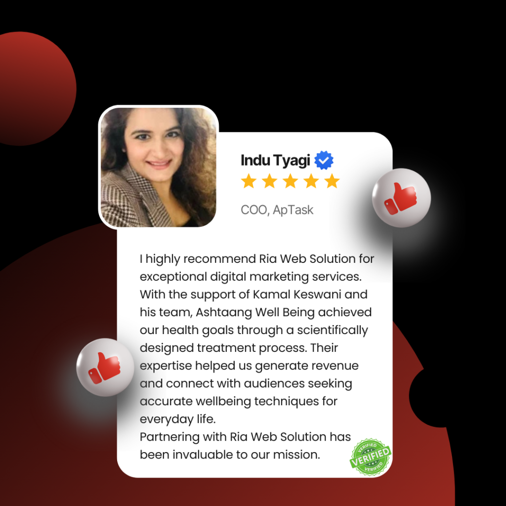 Ria web solution indu tyagi