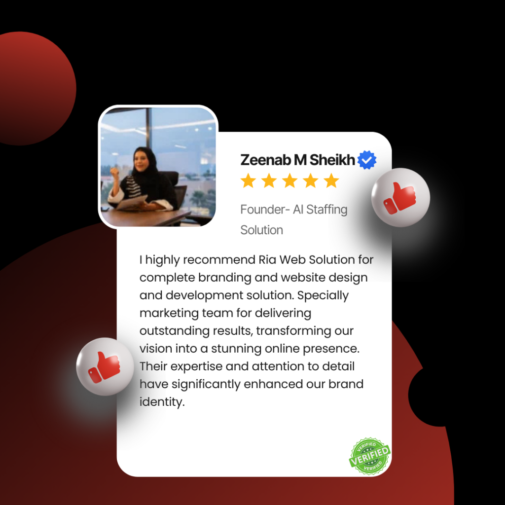 Ria web solution zeenab m sheikh